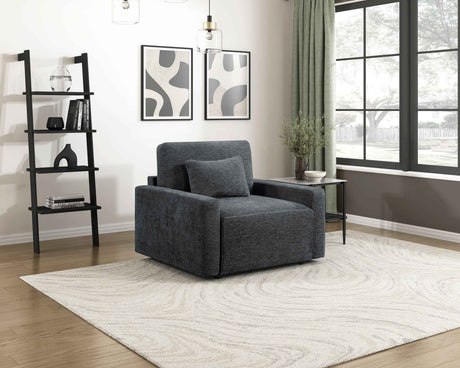 Cyber Gray Power Double Reclining Loveseat with Center Console by Homelegance at Eve Furniture