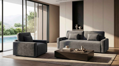 Cyber Gray Power Double Reclining Loveseat with Center Console by Homelegance at Eve Furniture