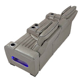 Cyber Gray Power Double Reclining Loveseat with Center Console by Homelegance at Eve Furniture