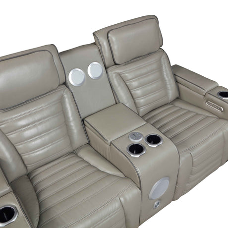 Cyber Gray Power Reclining Living Room Set by Homelegance at Eve Furniture
