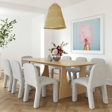 Cybill Natural Ash Rectangular Dining Table by TOV Furniture at Eve Furniture