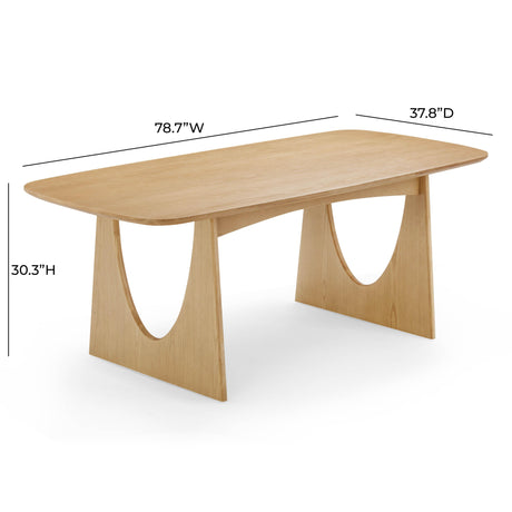 Cybill Natural Ash Rectangular Dining Table by TOV Furniture at Eve Furniture