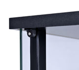 Cyclamen Black/Clear 3-Shelf Glass Curio Cabinet by Coaster at Eve Furniture