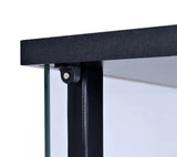 Cyclamen Black/Clear 3-Shelf Glass Curio Cabinet by Coaster at Eve Furniture