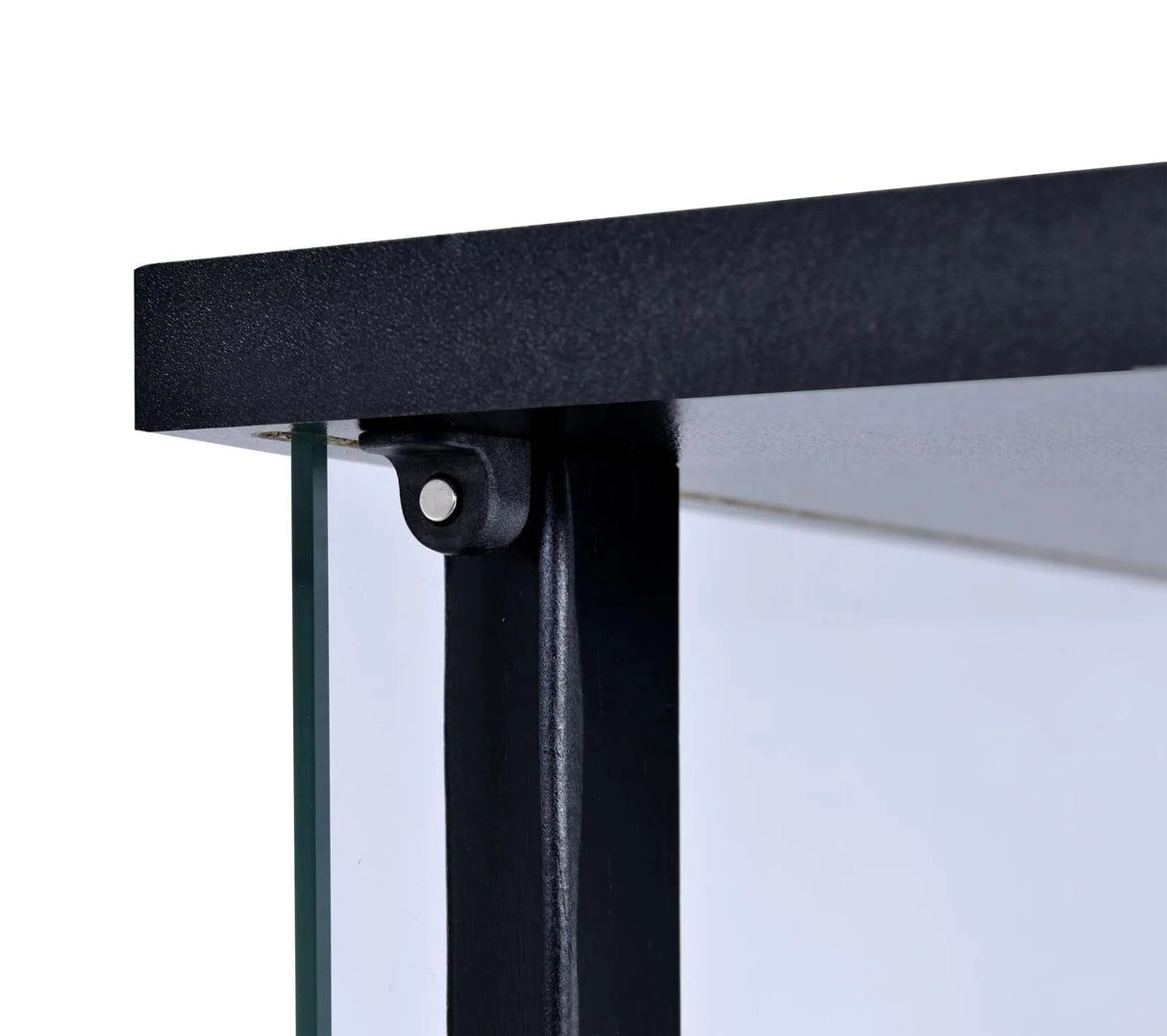 Cyclamen Black/Clear 4-Shelf Glass Curio Cabinet by Coaster at Eve Furniture