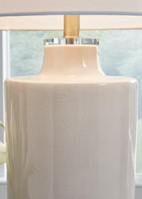 Cylener Off White Table Lamp by Ashley at Eve Furniture