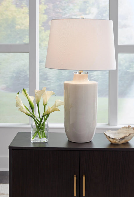 Cylener Off White Table Lamp by Ashley at Eve Furniture