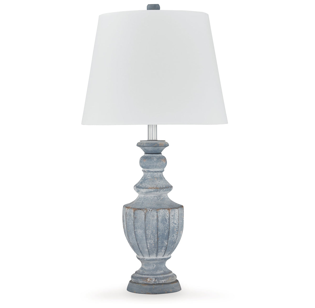 Cylerick 2-Piece Table Lamp Set in Antique Blue by Ashley at Eve Furniture