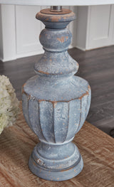 Cylerick Antique Blue Table Lamp by Ashley at Eve Furniture