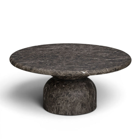 Cynthia 36" Dark Emperador Faux Marble Indoor/Outdoor Coffee Table by TOV Furniture at Eve Furniture
