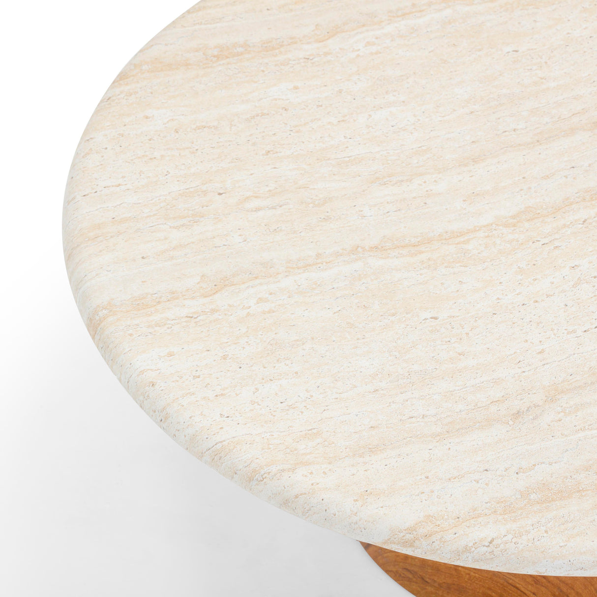 Cynthia 36" Faux Travertine Concrete Indoor/Outdoor Coffee Table by TOV Furniture at Eve Furniture