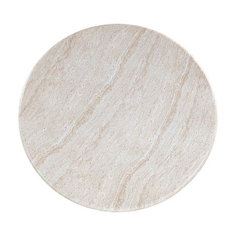 Cynthia 54" Faux Travertine Indoor/Outdoor Concrete Round Dining Table by TOV Furniture at Eve Furniture