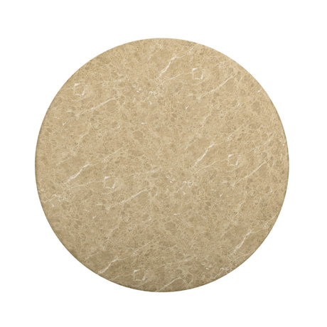 Cynthia 54" Light Emperador Faux Marble Indoor/Outdoor Dining Table by TOV Furniture at Eve Furniture