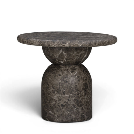 Cynthia Dark Emperador Faux Marble Indoor/Outdoor Side Table by TOV Furniture at Eve Furniture