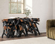 Cypress Black/Brown 70"-71" Console Table by Classic Home at Eve Furniture