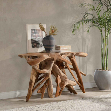 Cypress Console Table - Natural by Classic Home at Eve Furniture