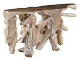 Cypress Root Natural Whitewash Console Table (59”W) by Classic Home at Eve Furniture