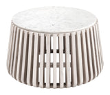 Cyprus Coffee Table White & Whitewashed by Zuomod at Eve Furniture