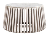 Cyprus Coffee Table White & Whitewashed by Zuomod at Eve Furniture