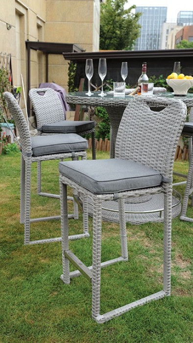 Cyprus Gray Bar Chair (6/Ctn) by Furniture of America at Eve Furniture