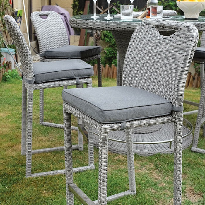 Cyprus Gray Bar Chair (6/Ctn) by Furniture of America at Eve Furniture