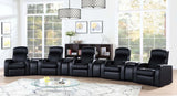 Cyrus Black Home Theater Upholstered Recliner by Coaster at Eve Furniture