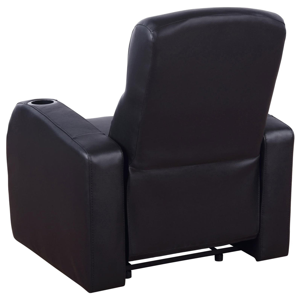 Cyrus Black Home Theater Upholstered Recliner by Coaster at Eve Furniture