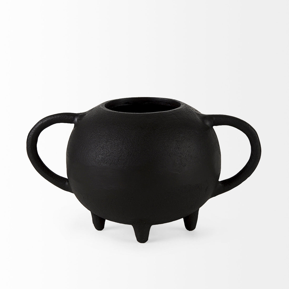 Cyrus Black Spherical Vase Decorative Object by Mercana at Eve Furniture