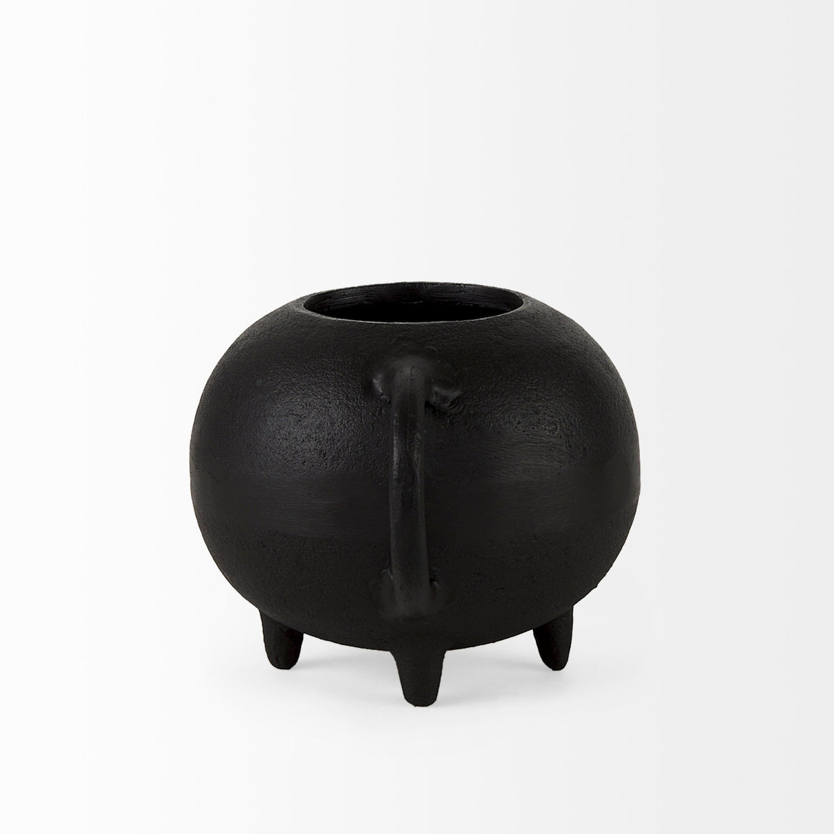 Cyrus Black Spherical Vase Decorative Object by Mercana at Eve Furniture