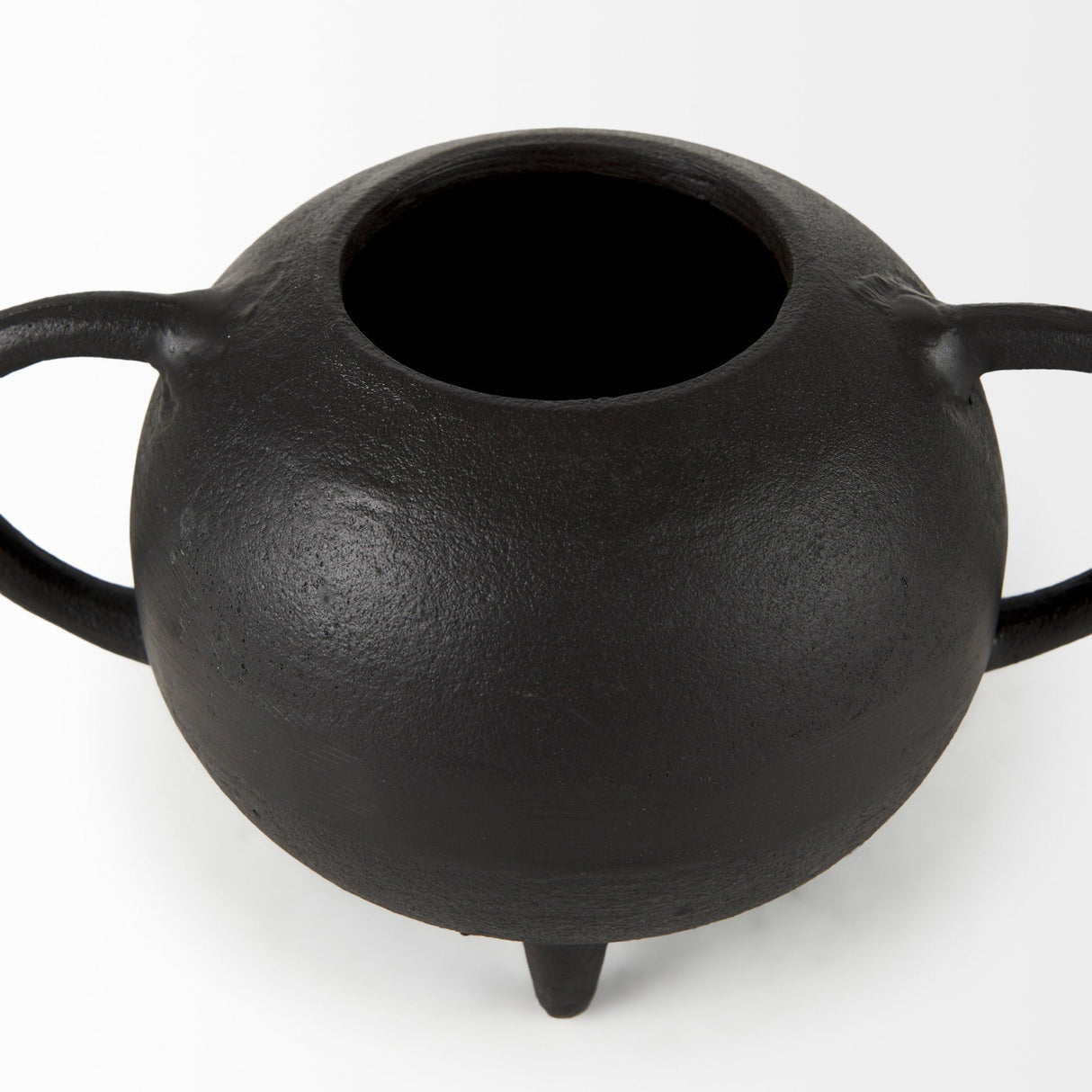 Cyrus Black Spherical Vase Decorative Object by Mercana at Eve Furniture