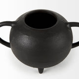 Cyrus Black Spherical Vase Decorative Object by Mercana at Eve Furniture