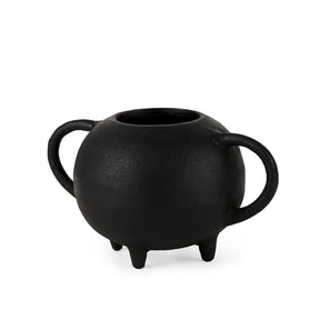 Cyrus Black Spherical Vase Decorative Object by Mercana at Eve Furniture