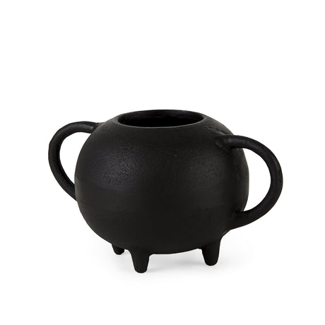 Cyrus Black Spherical Vase Decorative Object by Mercana at Eve Furniture