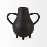 Cyrus Black Two handled Vase Decorative Object by Mercana at Eve Furniture