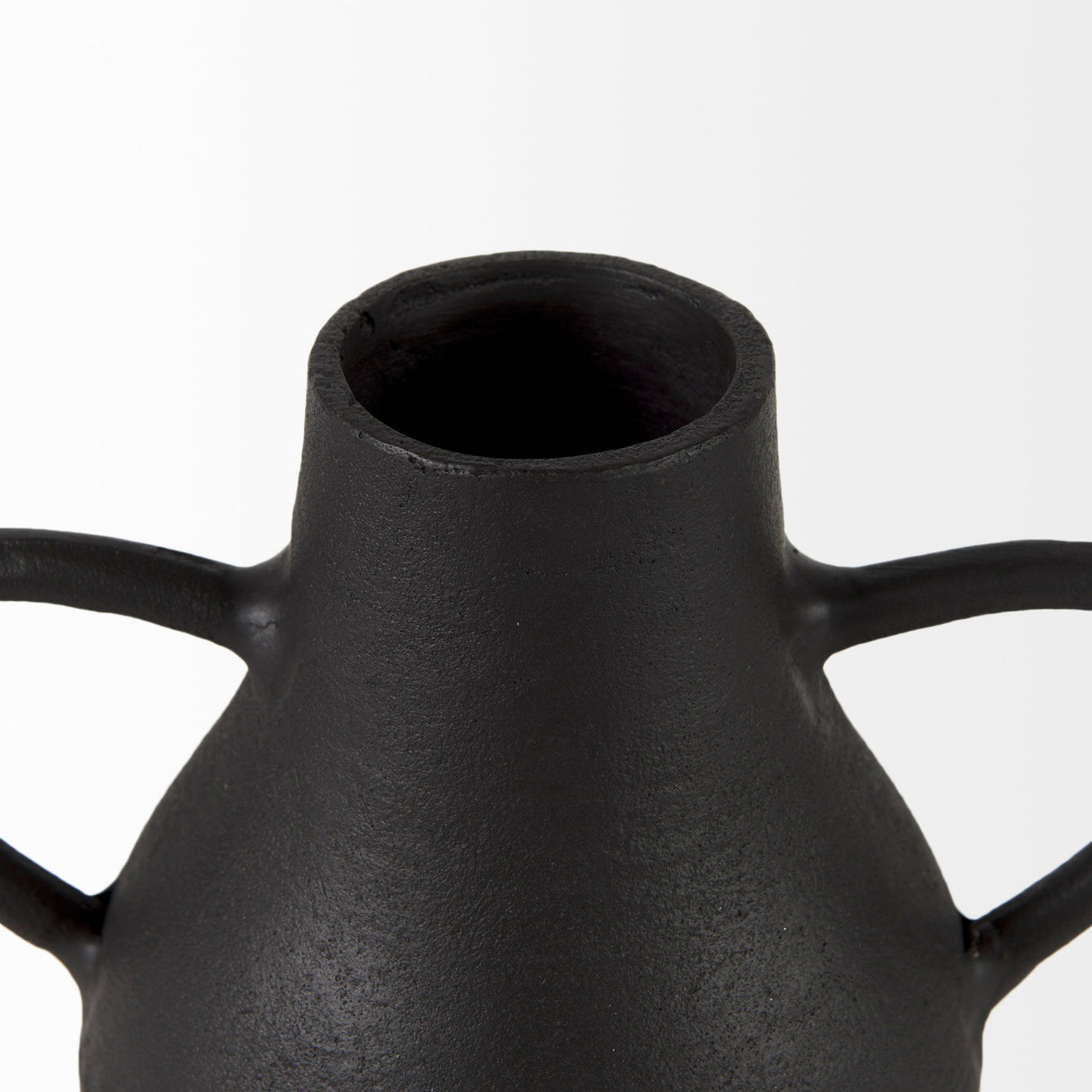 Cyrus Black Two handled Vase Decorative Object by Mercana at Eve Furniture