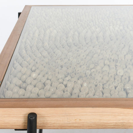 Cyrus Natural/Black Coffee Table by Classic Home at Eve Furniture