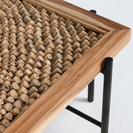 Cyrus Natural/Black Coffee Table by Classic Home at Eve Furniture