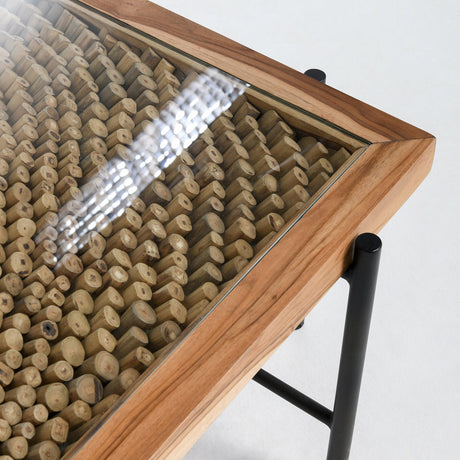 Cyrus Natural/Black Coffee Table by Classic Home at Eve Furniture