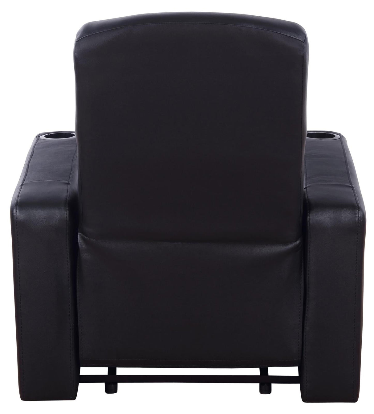 Cyrus Upholstered Recliner Living Room Set Black