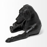 Czar 11L x 7W Black Metal Labrador Retriever by Mercana at Eve Furniture