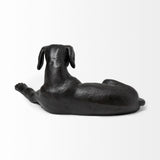 Czar 11L x 7W Black Metal Labrador Retriever by Mercana at Eve Furniture