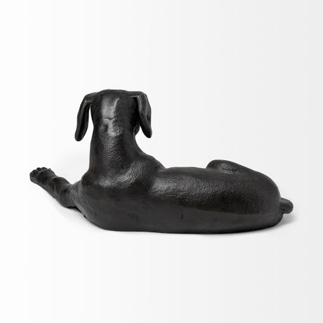 Czar Black Metal Labrador Retriever by Mercana at Eve Furniture