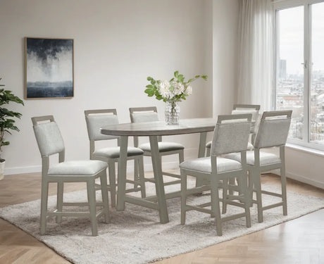 Vacelo 7-Piece Counter Height Dining Room Set by Happy Homes at Eve Furniture
