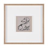 Dachshunds by Mercana Studio Hand-Embellished Framed Artwork Matted under Glass by Mercana at Eve Furniture
