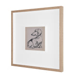 Dachshunds by Mercana Studio Hand-Embellished Framed Artwork Matted under Glass by Mercana at Eve Furniture