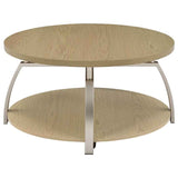 Dacre Greige 2-piece Round Coffee and End Table Set by Coaster at Eve Furniture