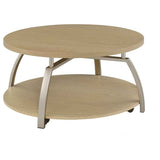 Dacre Greige Round Engineered Wood Top Coffee Table by Coaster at Eve Furniture
