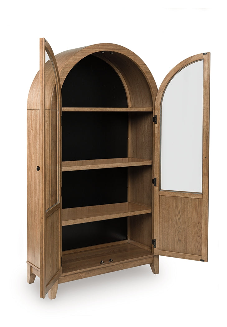 Dagandale Natural/Black Accent Cabinet by ASHLEY FURNITURE at Eve Furniture