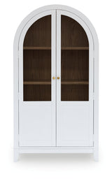 Dagandale White/Natural Accent Cabinet by Ashley at Eve Furniture