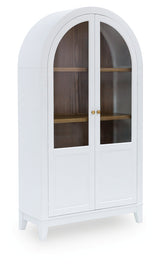 Dagandale White/Natural Accent Cabinet by Ashley at Eve Furniture